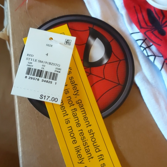 License to marvel Spider-Man pajamas size 4 - Picture 2 of 5